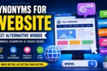 synonyms for website