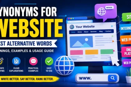 synonyms for website
