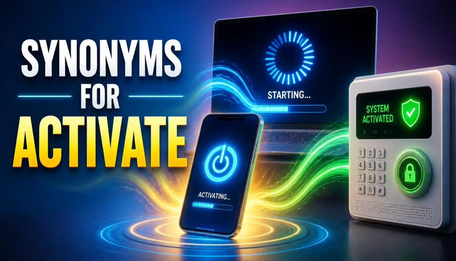 synonyms for activate