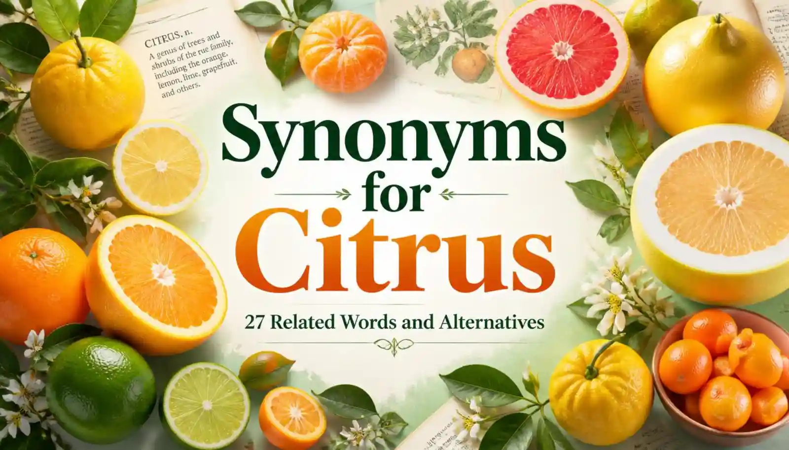 Synonyms for Citrus