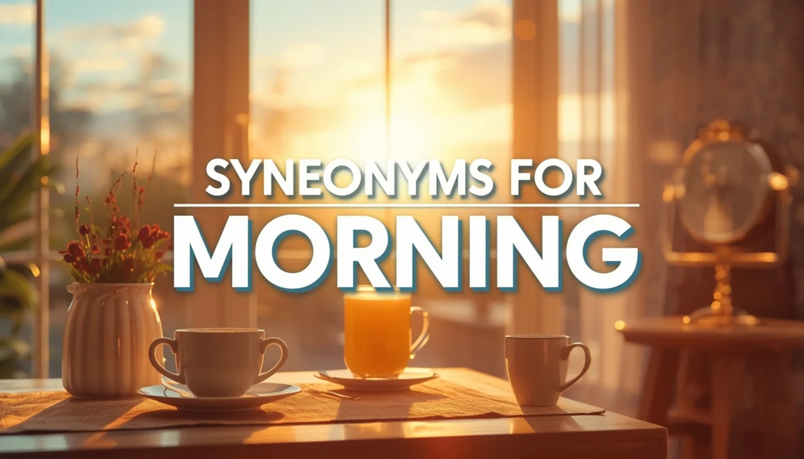 Synonyms for Morning