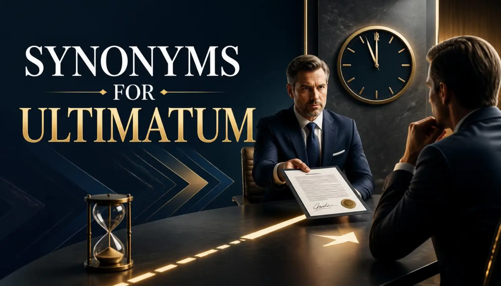 synonyms for ultimatum