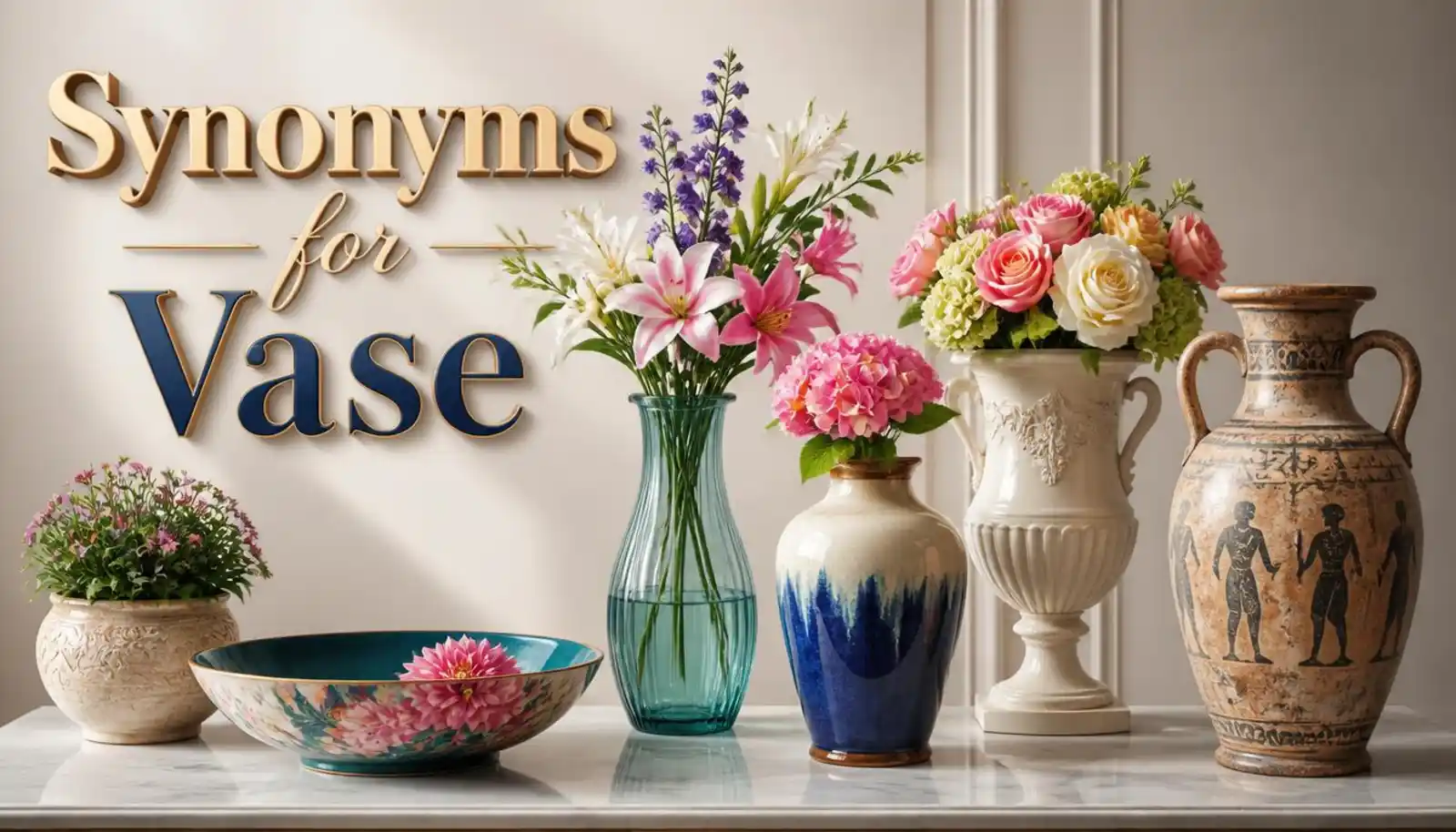 Synonyms for Vase