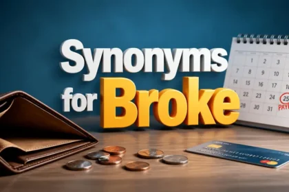 Synonyms for Broke