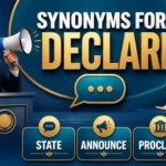 synonyms for declare