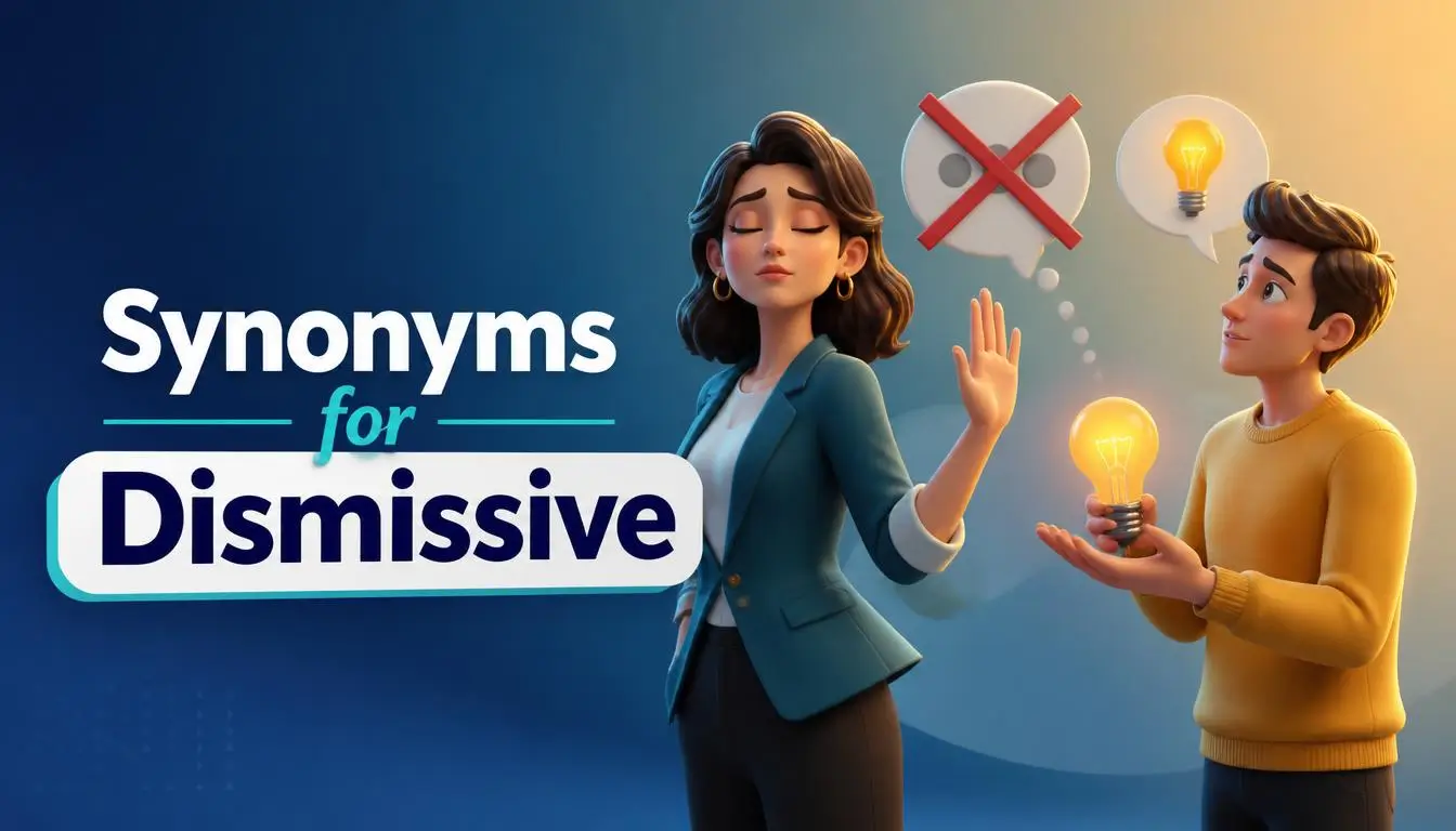 Synonyms for Dismissive
