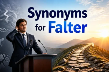 Synonyms for Falter