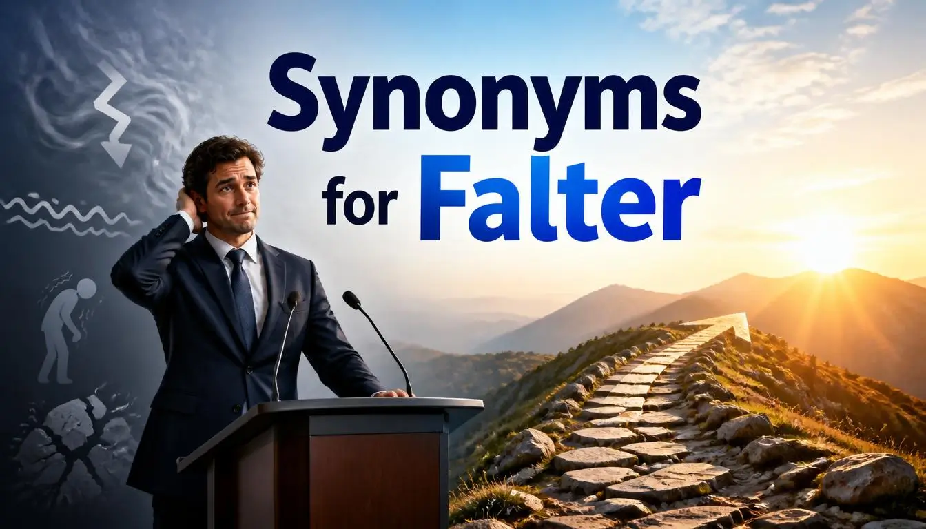 Synonyms for Falter