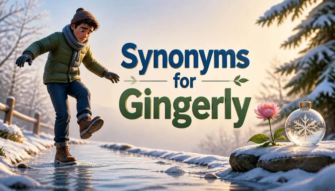 Synonyms for Gingerly