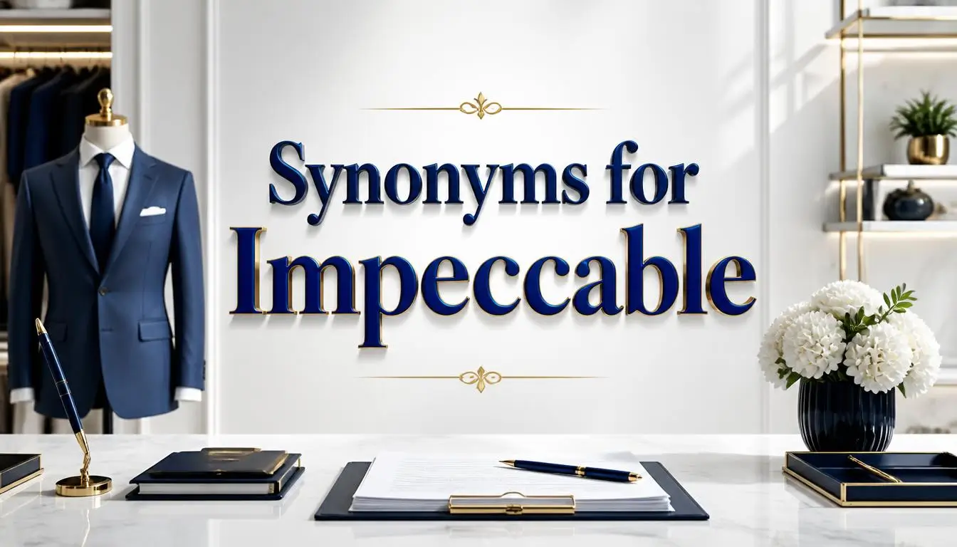 Synonyms for Impeccable