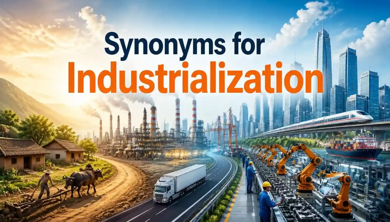 synonyms for industrialization