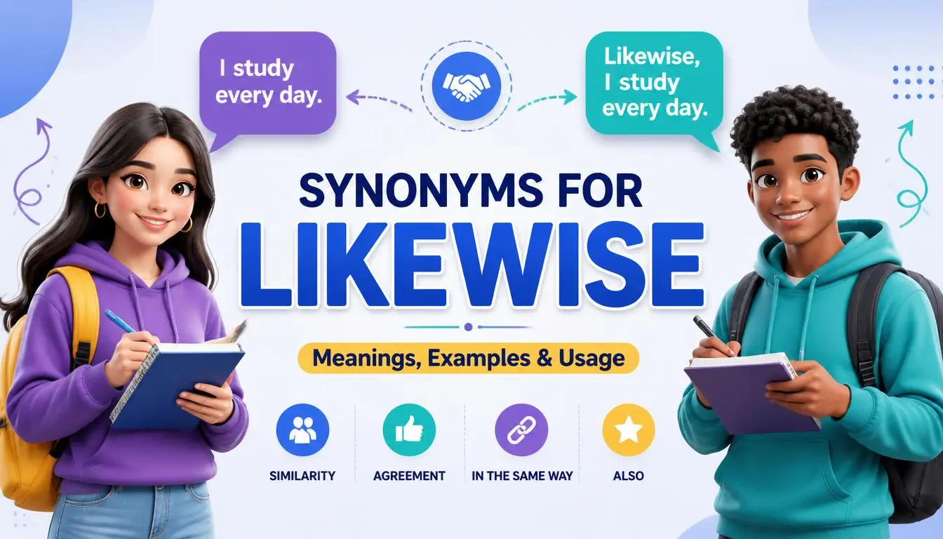 Synonyms for Likewise