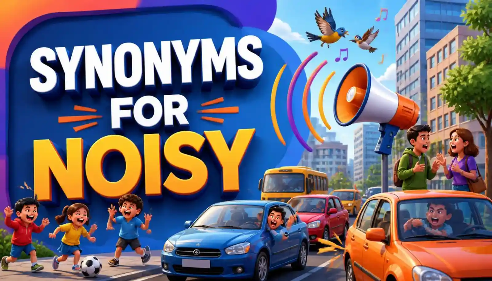 Synonyms for Noisy
