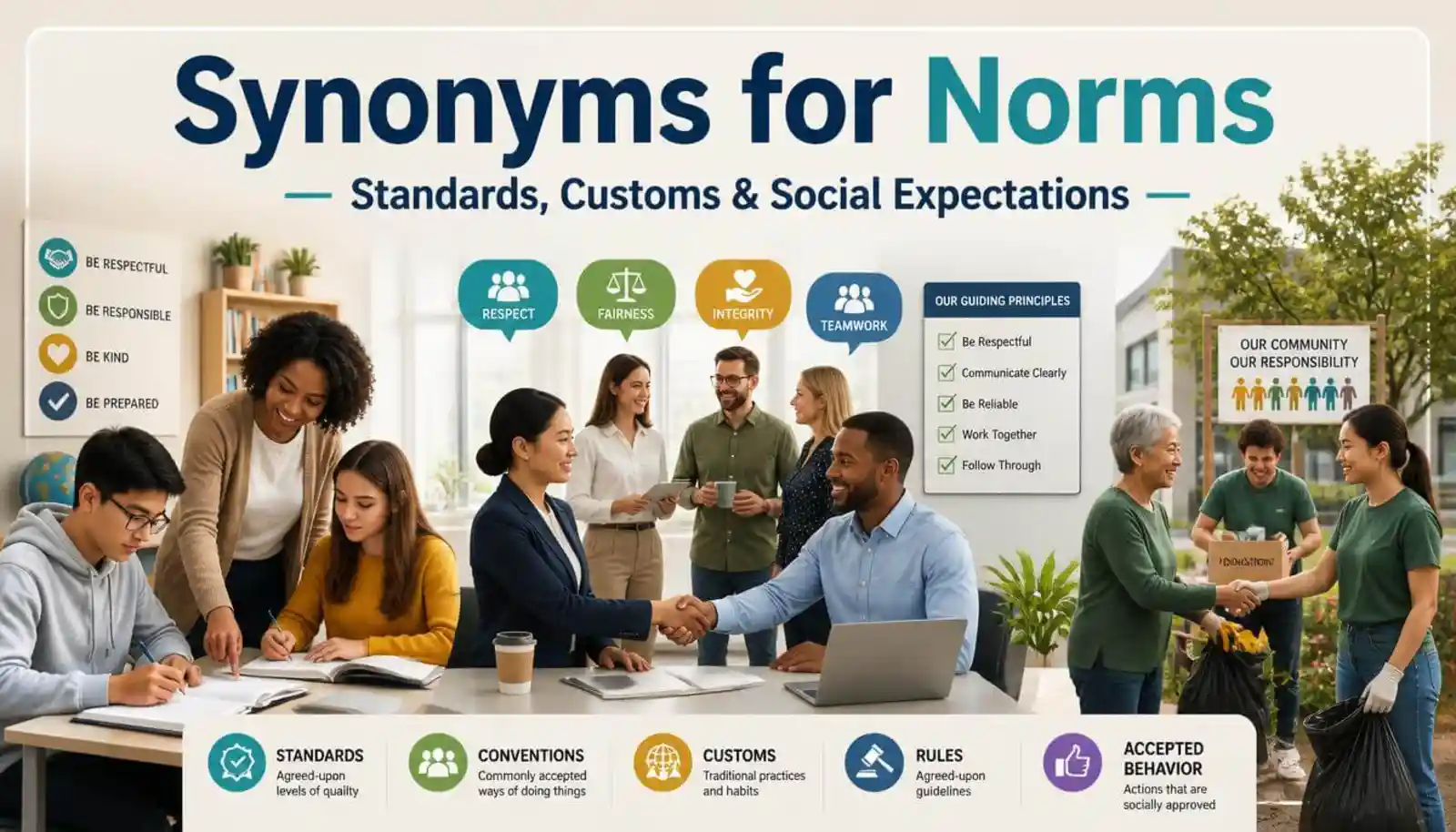 Synonyms for Norms
