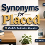 Synonyms for Placed