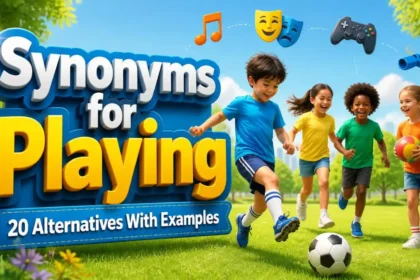 Synonyms for Playing