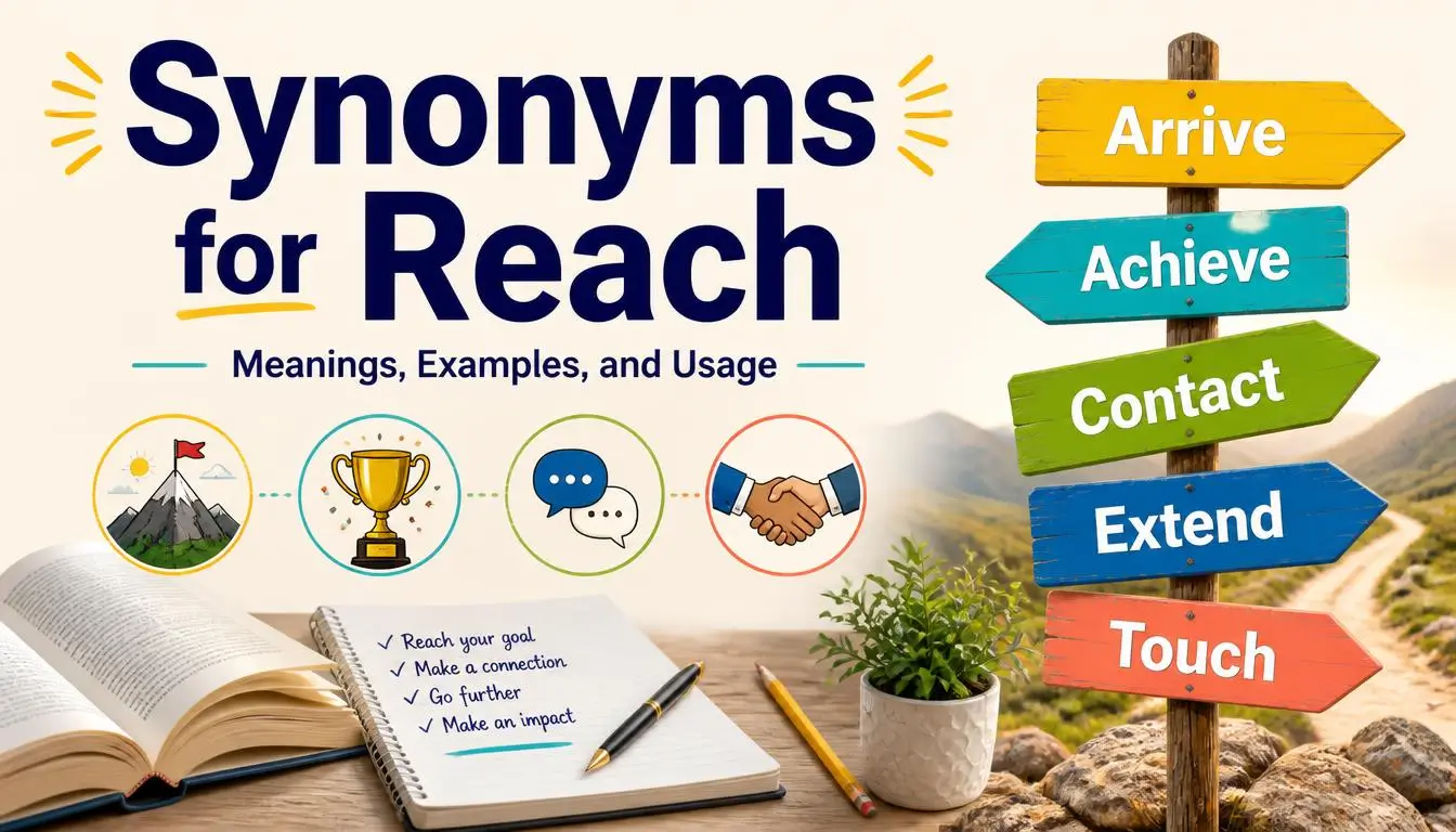 Synonyms for Reach