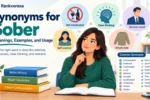 Synonyms for Sober
