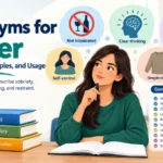 Synonyms for Sober