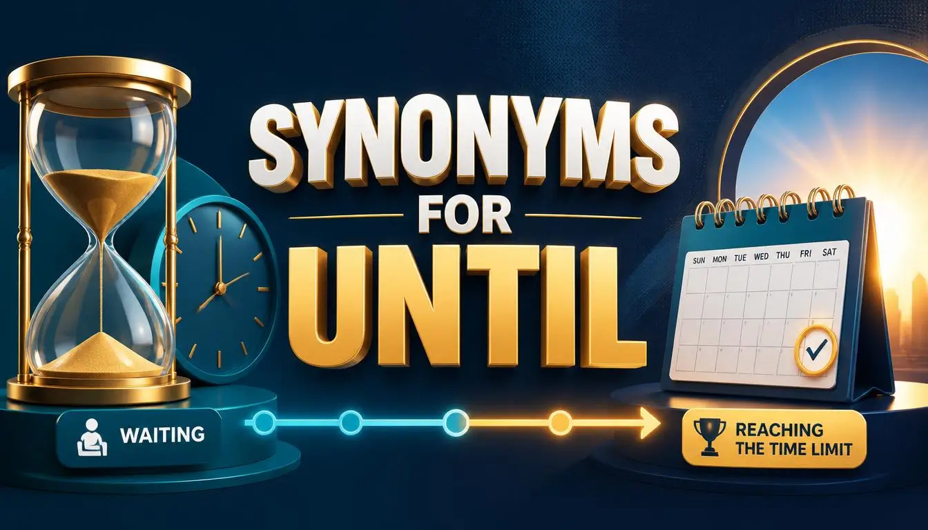synonyms for until